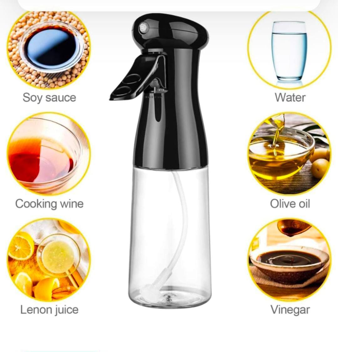 Glass SPRAYER AND DISPENSER OIL BOTTLE, 550 MI