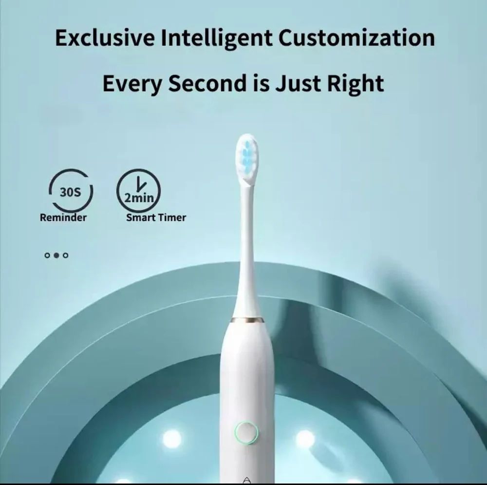 Rechargeable Electric Toothbrush for Adults --Chargable, Rubber