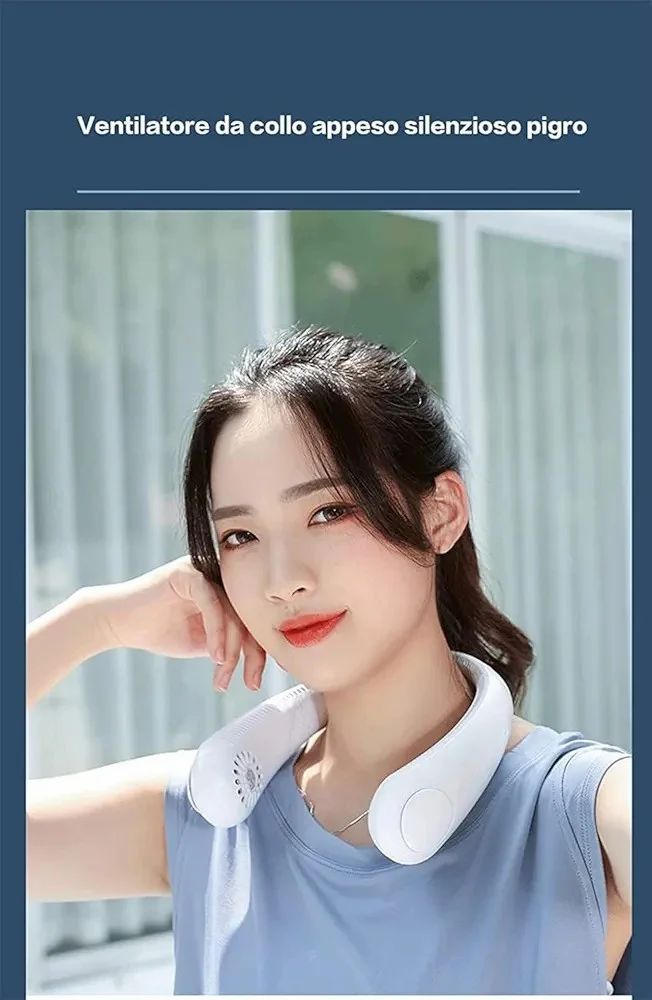 Plastic Neck Fans Chargeable, 4 hrs, 1800 mAh