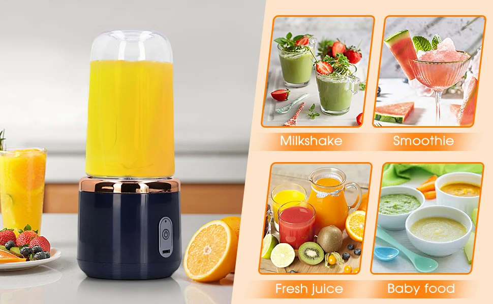 Stainless Steel Mini Portable Usb Electric Fruit Juicer, For Home